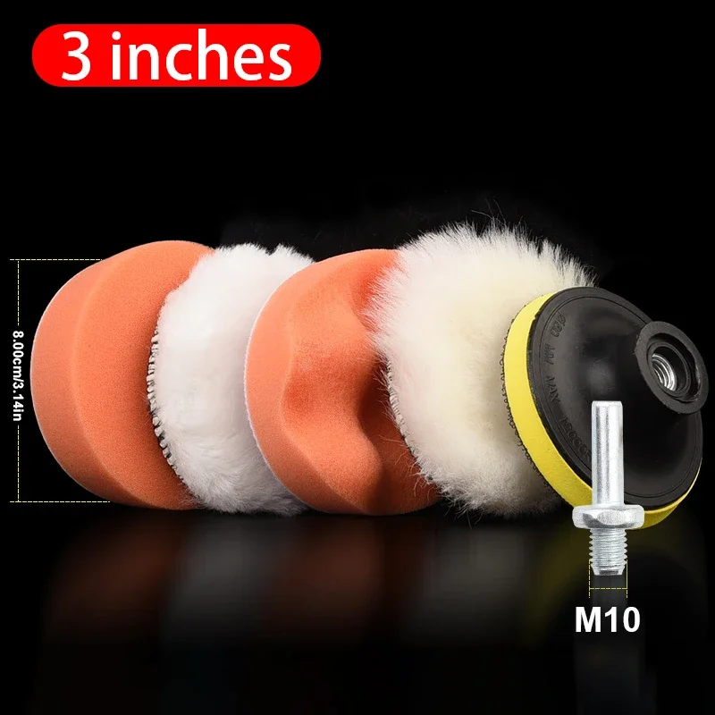 

6 Упаковок, Набор Губчатых Подушечек Для Полировки Автомобиля, Машина Для Полировки Воском Для Авто, Удаление Царапин