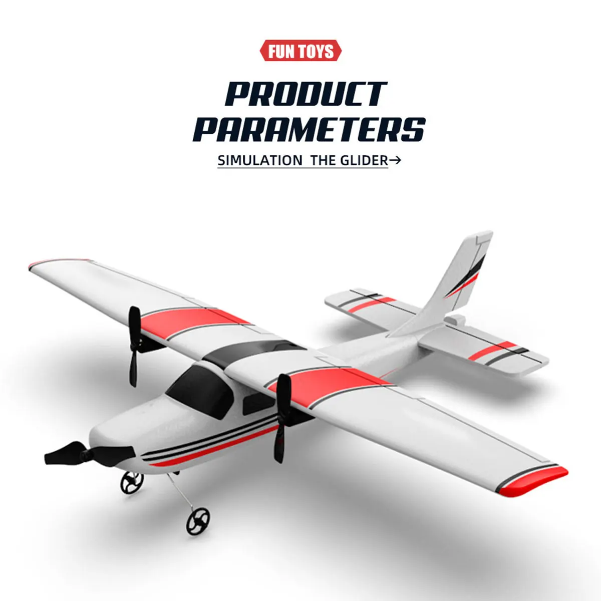 

RC Glider 2 Channels 2.4Ghz Remote Control Airplane with 300mAh Battery USB Rechargeable RC Aircraft RC Airplane Toy Gift