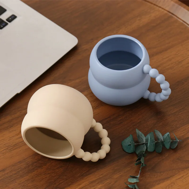 

Creative Ceramic Bead Mug Handmade Cute Coffee Cup Nordic Personalized Couple Mugs Gift Home Decor Milk Tea Cups Drinkware 250ml