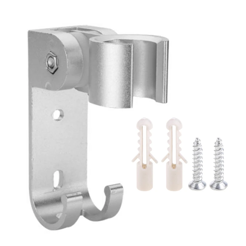 

Настенный держатель для душа из алюминия с крючками