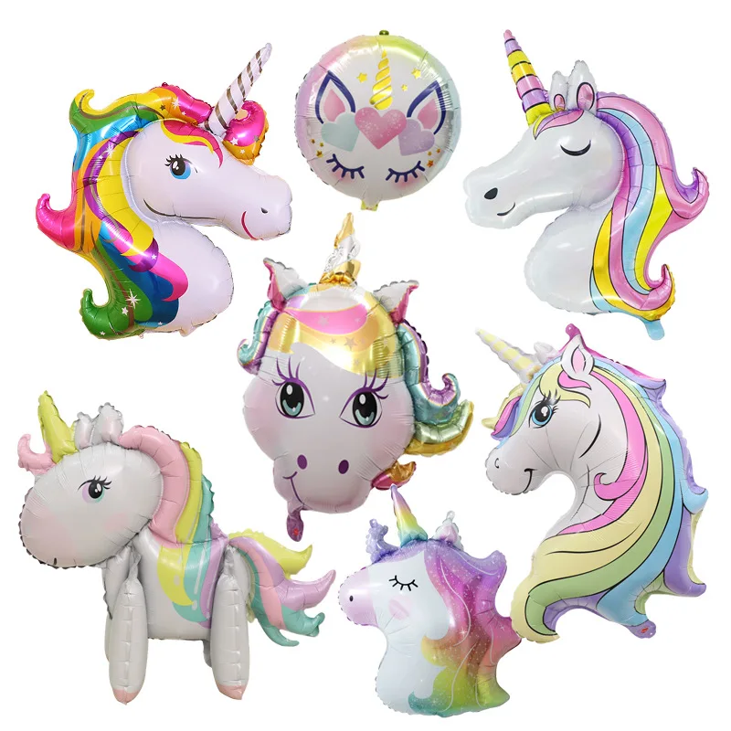 

Unicorn Metal Balloon 123st Birthday Party Decor Baby Shower Unicornion Theme Birthday Party Girls Favor Unicorn Party Baloon