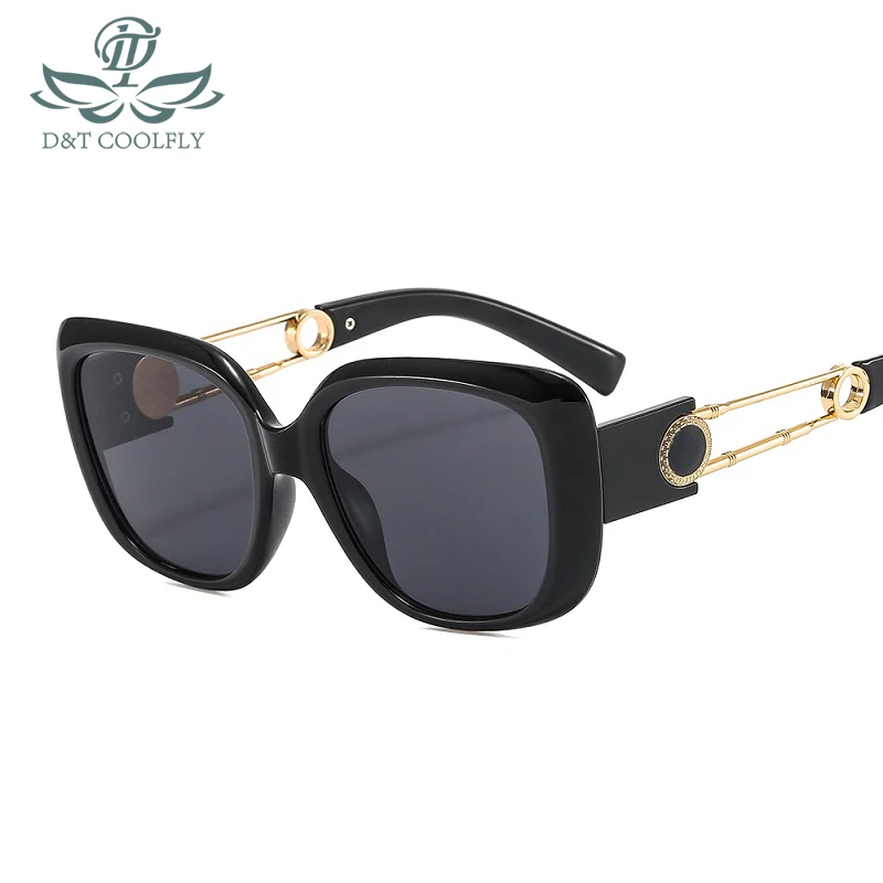 

2022 New Fashion Cat Eye Sunglasses Women Men Luxury Gradients Lens PC Alloy Metal Frame Brand Designer Trend Sun Glasses UV400