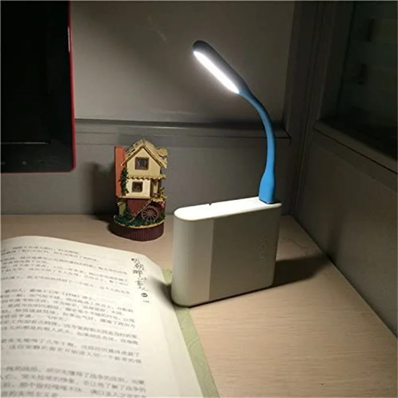 

LED Light Bright USB Foldable Book Portable Reading Lamp Light Table Lamps For Power Computer Laptop Night Lighting 1pcs