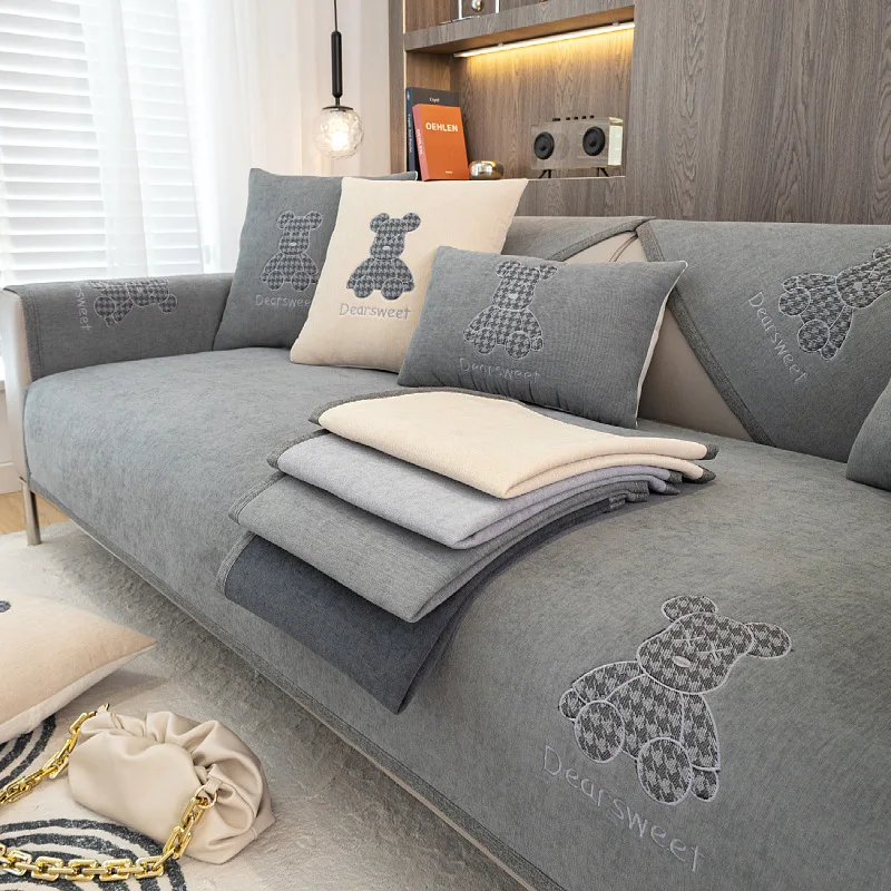 

1 шт. противогрязный нескользящий чехол для дивана коврик для собаки подушка для дивана секционное Полноразмерное съемное многоразмерное Угловое полотенце для дивана