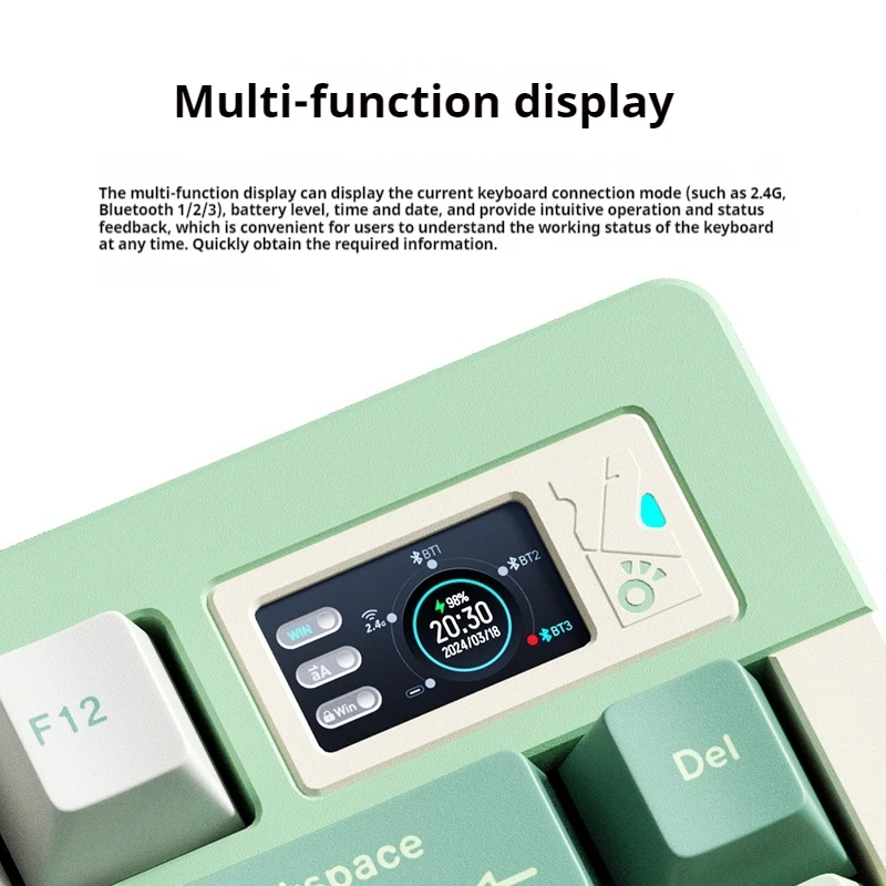 Клавиатура Luminkey Lumino75 Беспроводная Механическая с поддержкой Bluetooth и низкой