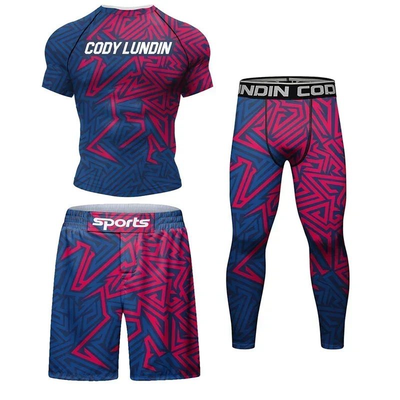 Мужской спортивный боксерский комплект костюм для тренировок ММА Муай Тай