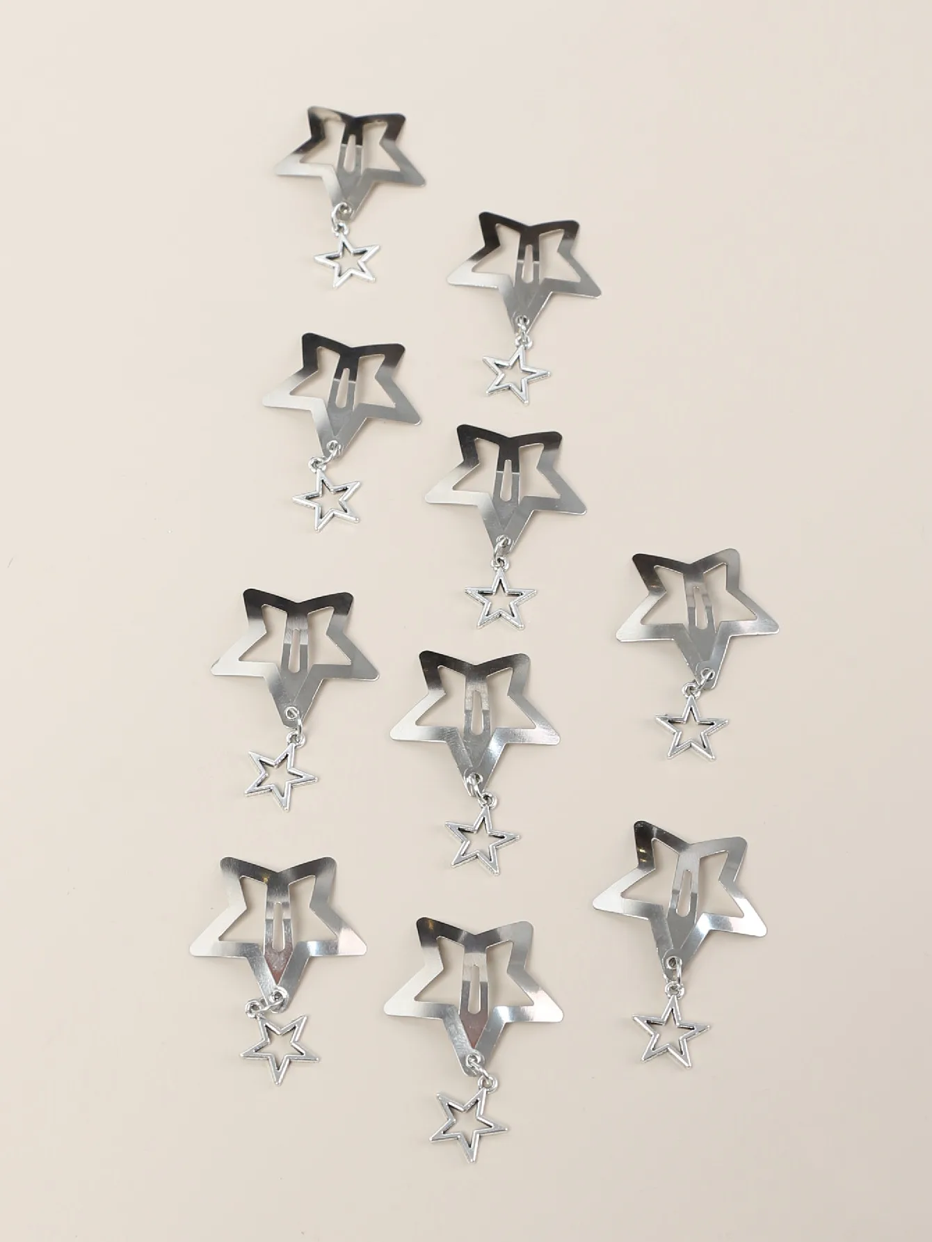 Заколка для волос со звездами 10 шт.