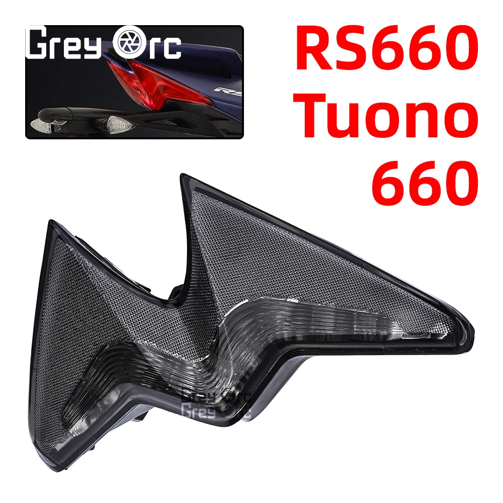 Фото Для мотоциклов Aprilia RS660, RS457, Tuono 660, Tuono V4 1100, RSV4 2021-2025: Интегрированный задний фонарь с функцией стоп-сигнала и поворотников №1