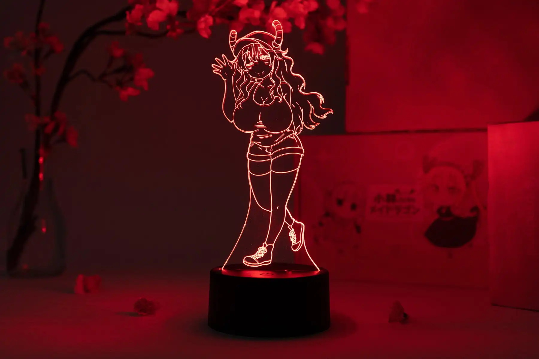 

Anime Figure Quetzalcoatl Lucoa LED Night Light for Bedroom Decoration Birthday Gift Lamp Manga Miss Kobayashi's Dragon Maid