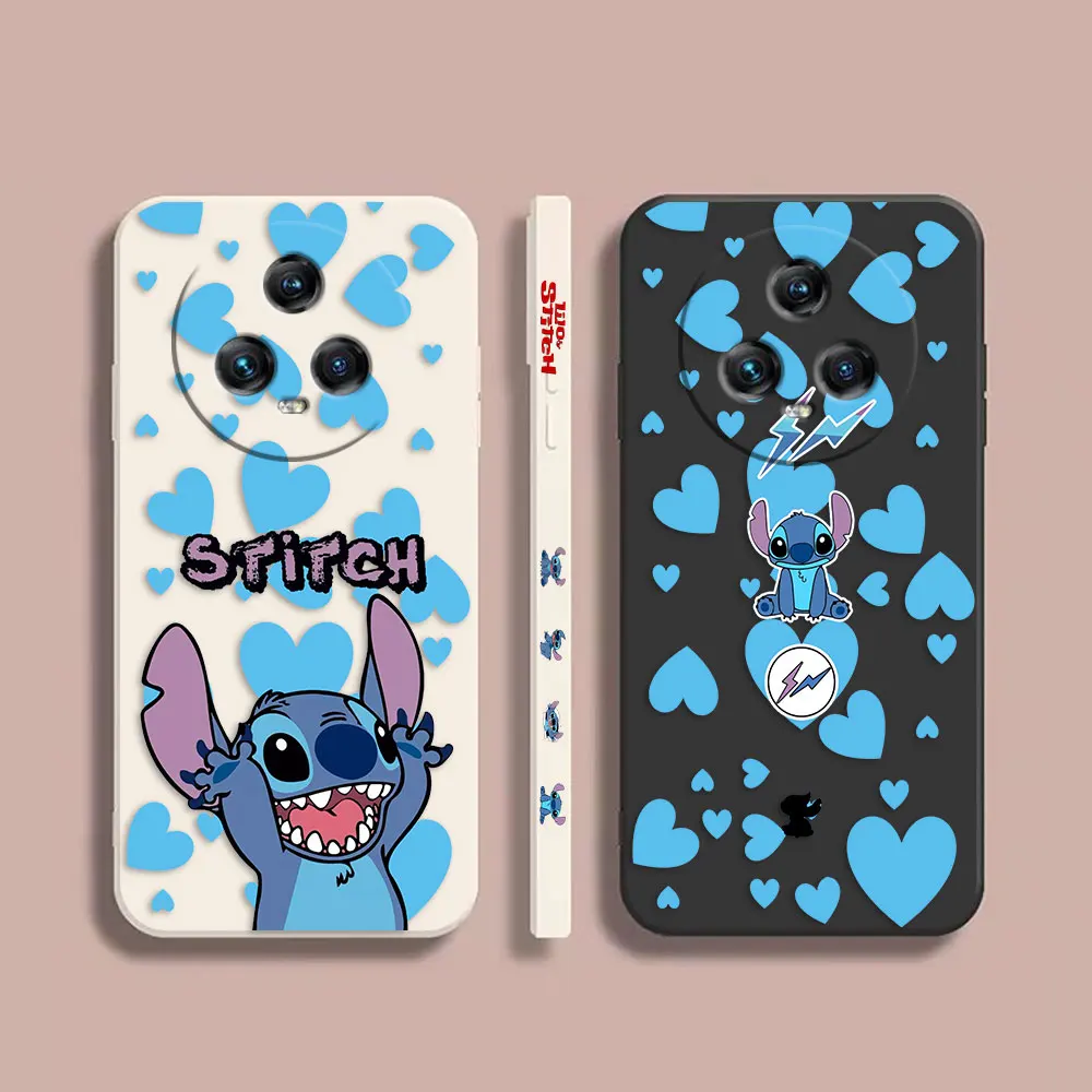

Case For Honor MAGIC 3 4 5 Note V20 V30 V40 X30 X40 PLAT 5 5T PRO MAX 5G Simple Liquid Silicone Case Anime Lilo And Stitch