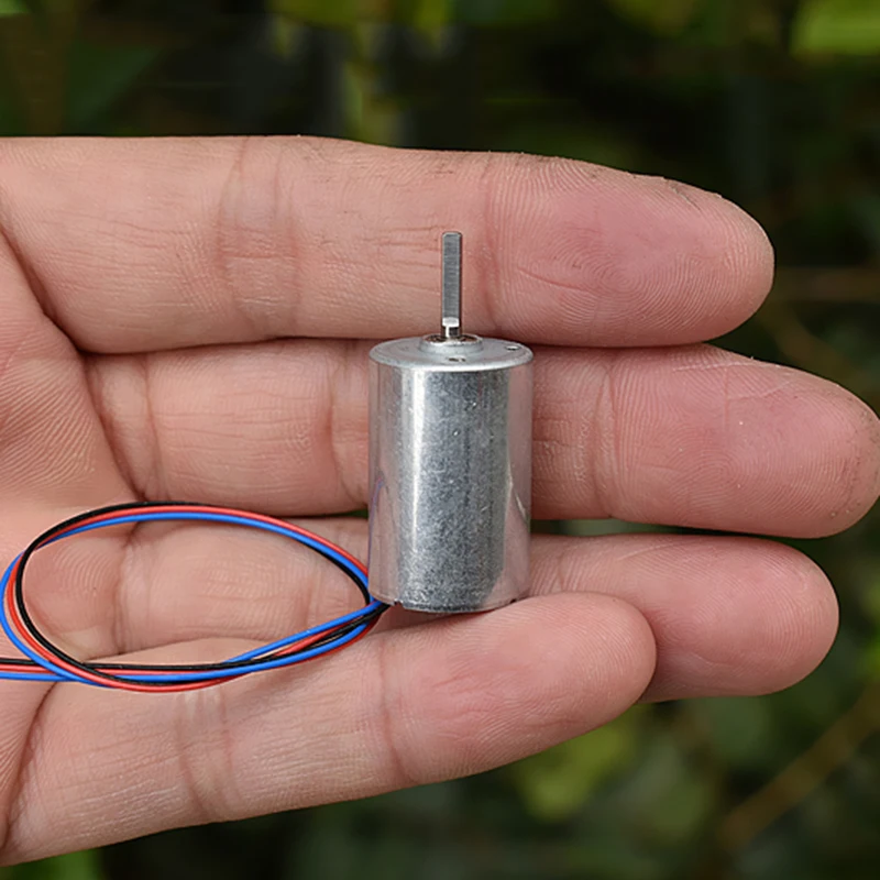 Микро 3-фазный бесщеточный двигатель постоянного тока 6 В-12 в 22000 об/мин высокоскоростной двойной шарикоподшипник D-образный вал для бесщеточного кулера, вентилятора, роботизированной машины