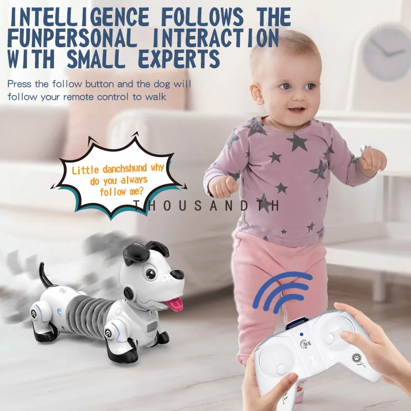 Масштабируемая умная роботизированная собака новинка игрушка с дистанционным