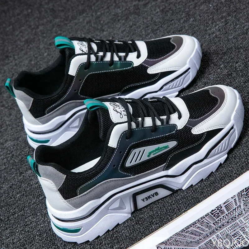 Кроссовки мужские дышащие сетчатые Спортивная повседневная Молодежная обувь