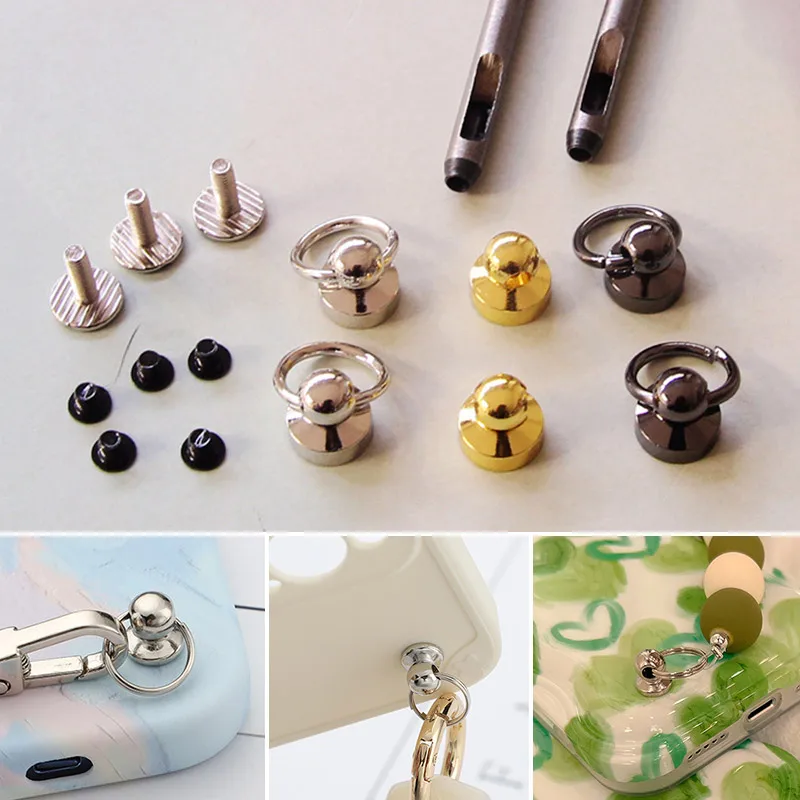 

10 шт., металлические заклепки с винтами