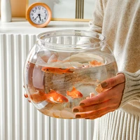 pet living room fish tank high transparent small table fish tank household hydroponic plant spherical goldfish tank fish tank