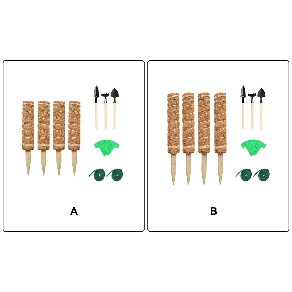 

Pack of 4 Plant Climbing Pole DIY Vines Sticks Balcony Reusable Upward Support Extension Poles Greenhouse Household