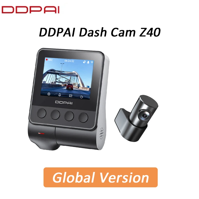 Фото Видеорегистратор DDPAI Z40 с камерой IMX335, записью видео 1944P HD, GPS-трекингом, поворотом на 360°, Wi-Fi и функцией 24-часового мониторинга парковки №4
