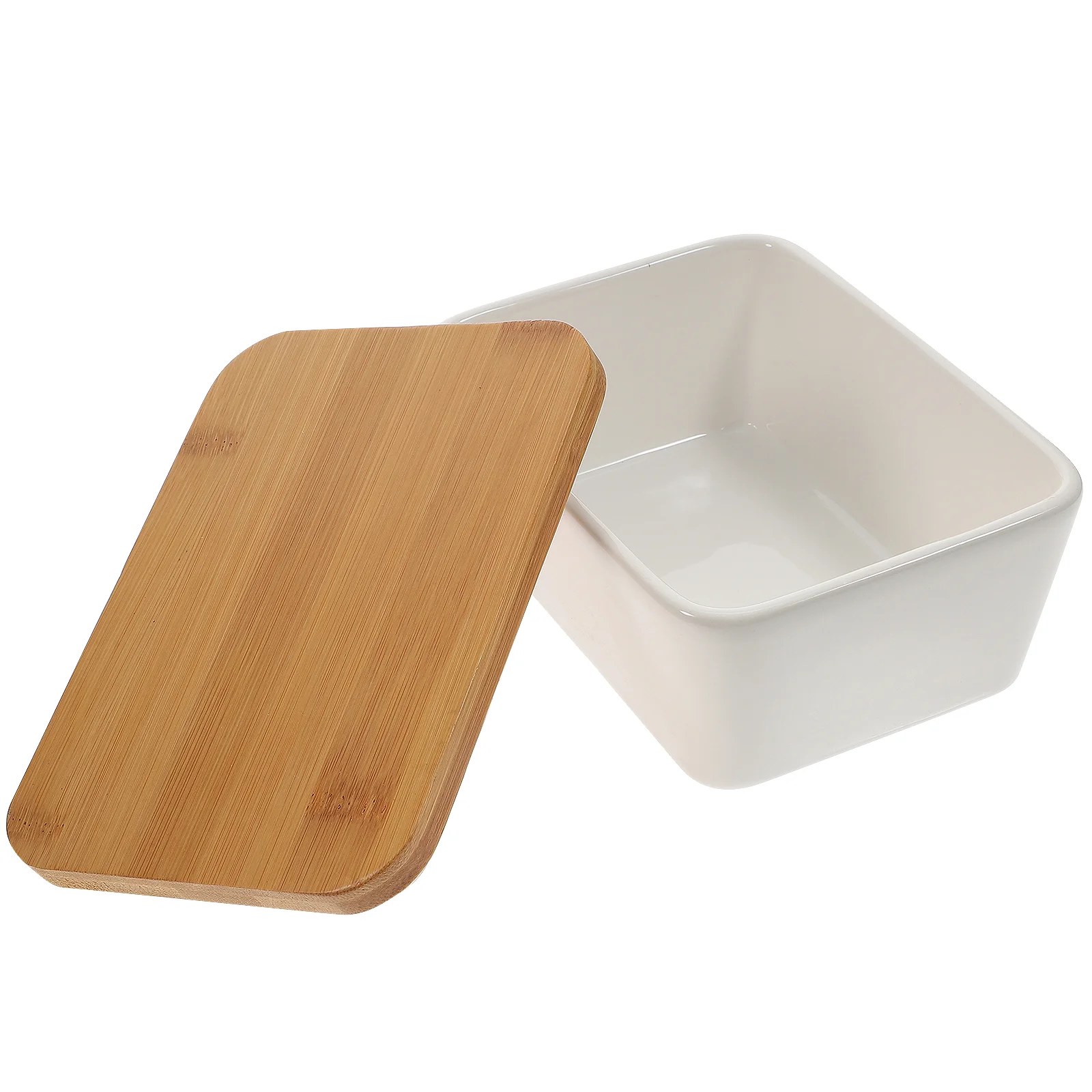 

Set Dessert Server Home Tableware Retro Fridge Storage Box Butter Holder Ceramic Food Container