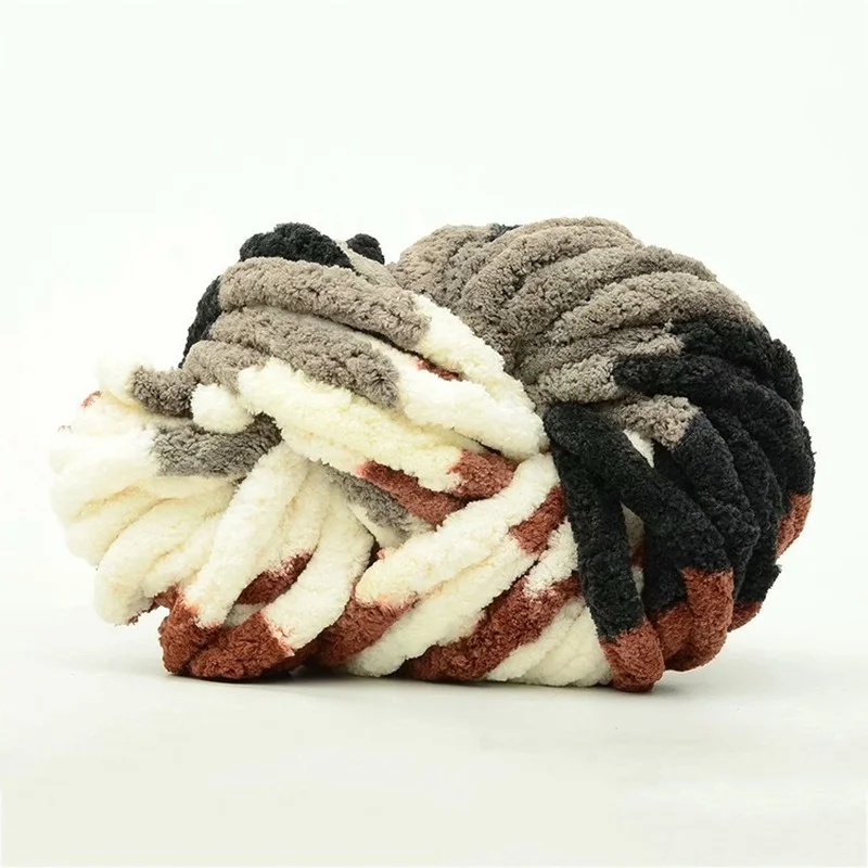 

3pcs 250g/ball Coarse Coral Fleece Iceland Wool Super Coarse Ice Yarn Chenille Hand-woven Blanket