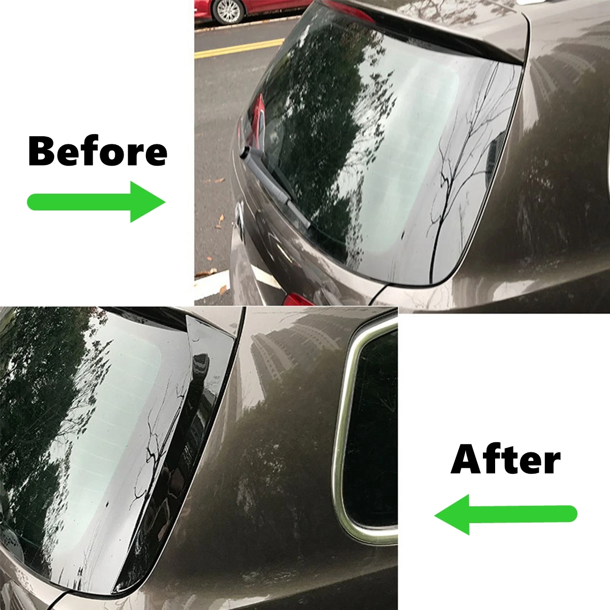 Автомобильный спойлер на заднее окно сплиттер крыла ABS глянцевый черный для VW Passat