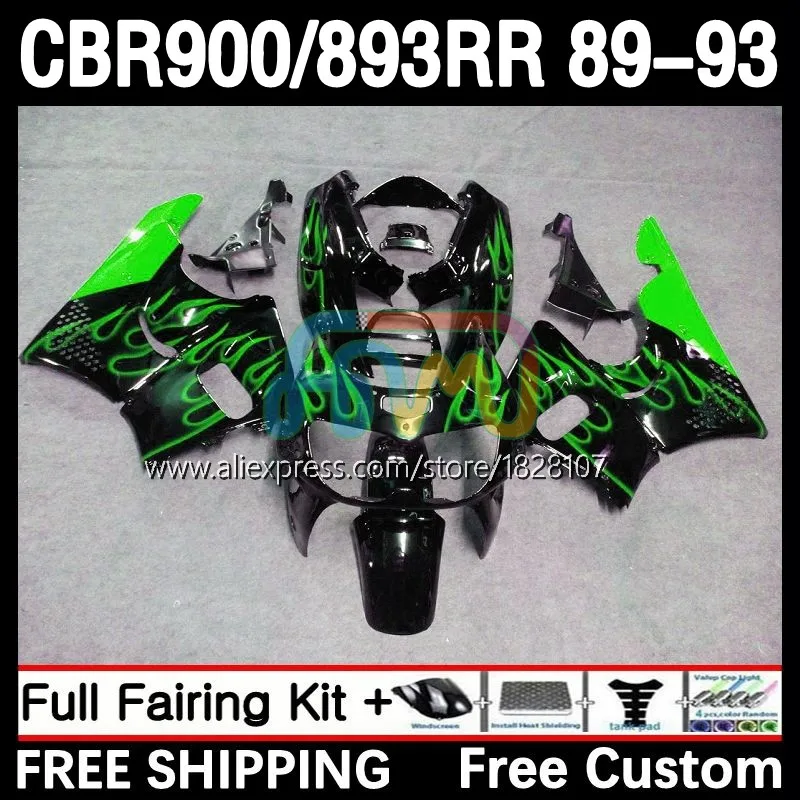 

Fairing For HONDA CBR 893RR CBR900RR CBR900 CBR893 RR 30No.79 CBR893RR Green flames 89 90 91 92 93 1989 1990 1991 1992 1993 Body