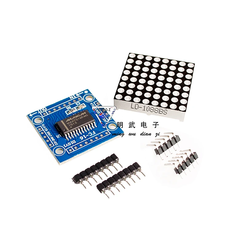 Модуль точечной матрицы 8x8LED MAX7219, модуль дисплея, комплект для самостоятельной сборки, модуль управления MCU