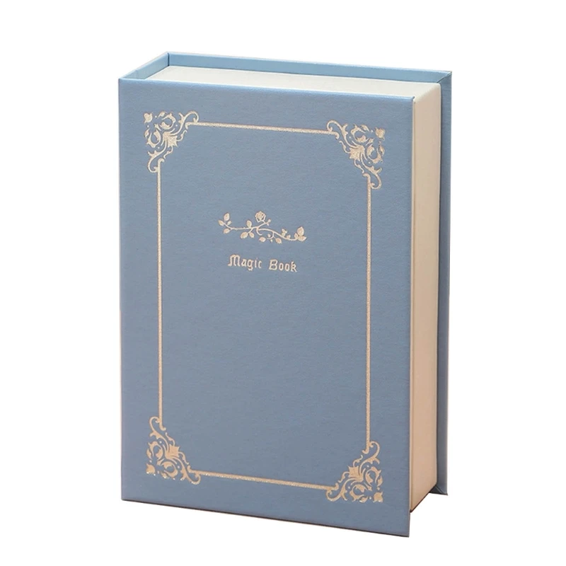 

Y51E Book PU Leathers Velvets Jewelry Travel Jewelry Box Necklace Stand