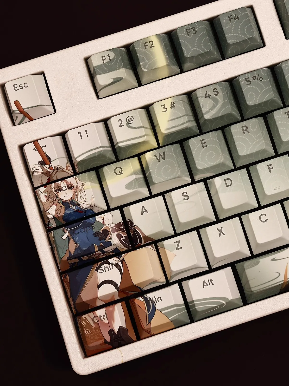 Колпачки для клавиш с подсветкой Honkai Star Rail Feixiao 108 клавиш/комплект