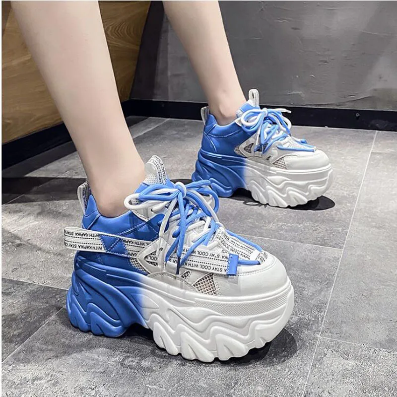 

Designer Sneakers Women 2022 High Platform Shoes Casual Thick Sports Ladies Trainers Zapatillas Mujer Chunky Sneakers Woman 8CM