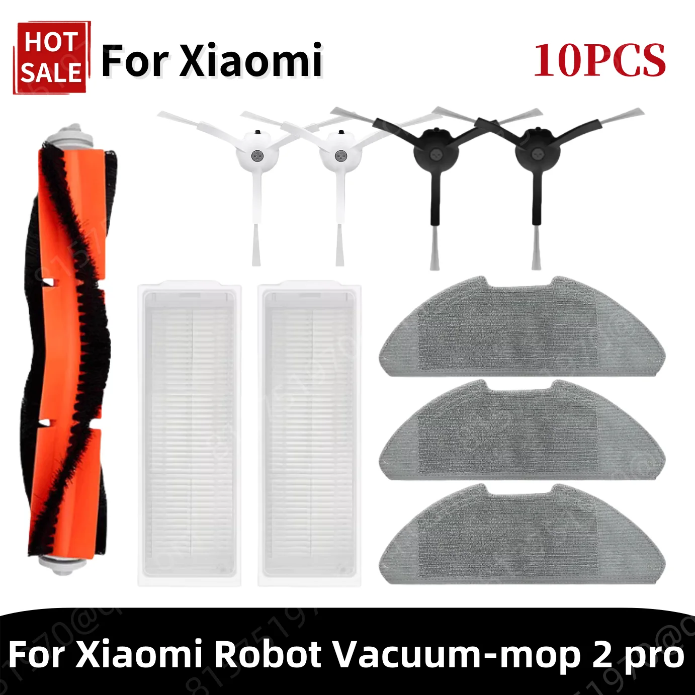 Подходит для робота-пылесоса Xiaomi 2 Pro/Lite MJST1SHW MJSTL, тканевая швабра с фильтром Hepa, основная боковая щетка, аксессуары для пылесоса Mijia