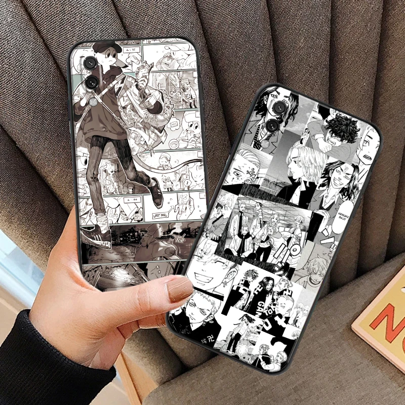 

Cartoon Anime For Xiaomi Mi 11 Lite Phone Case Back Soft Carcasa Funda Black Liquid Silicon