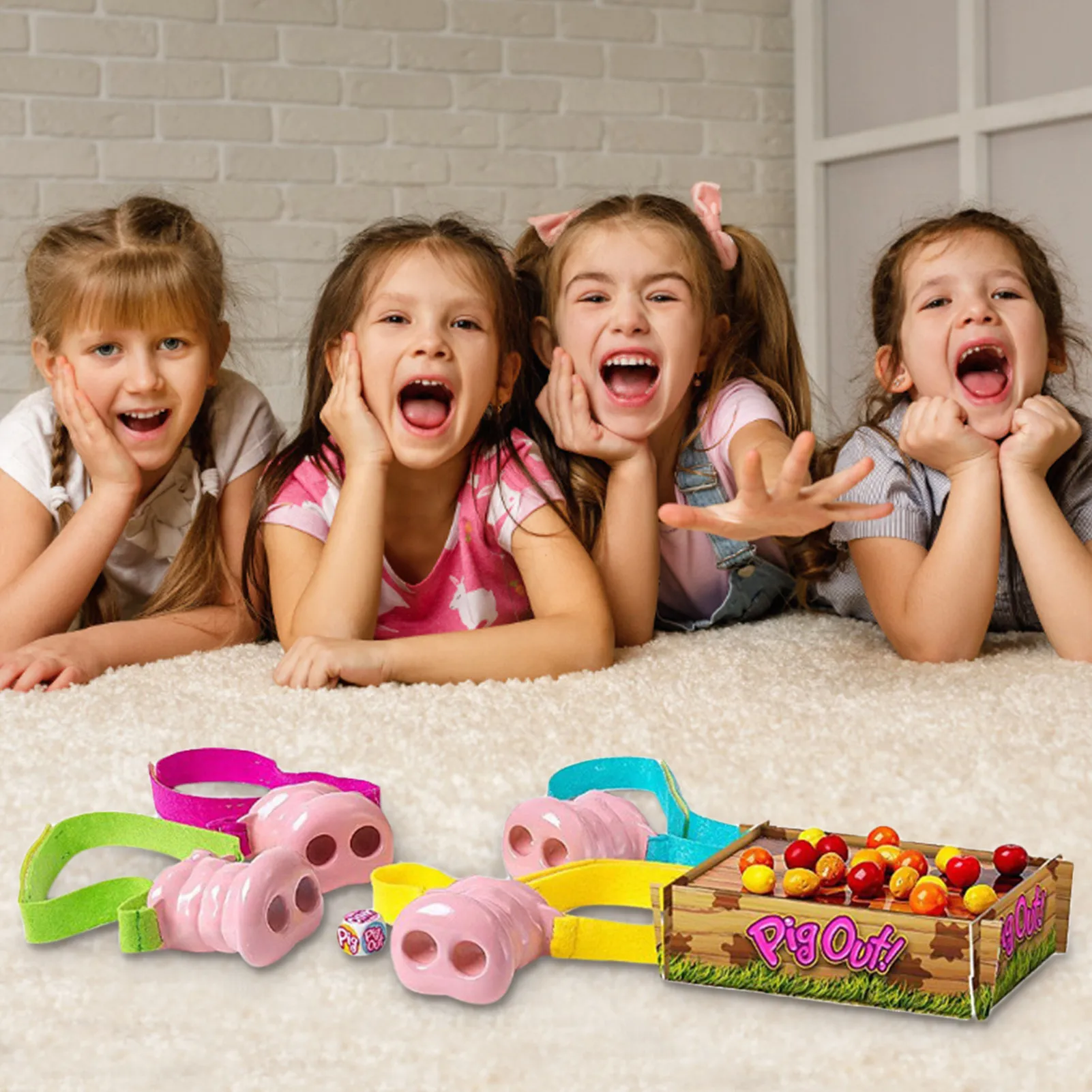 

Детская игра «свинья», игра «свинья» с 2-4 игроками, забавная игра для детей старше 5 лет и старше, Розовый Свинья Нос