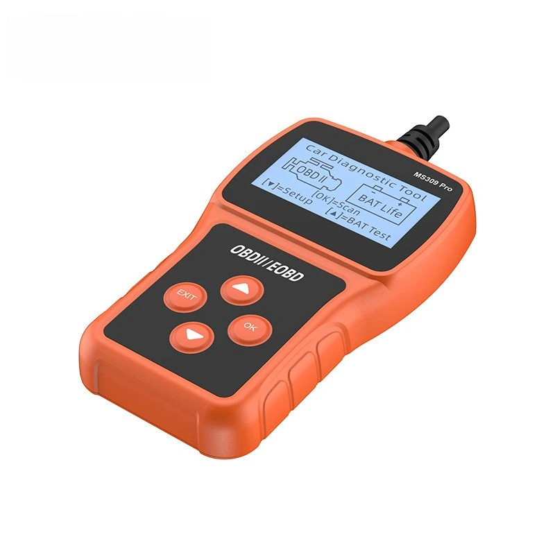 Фото Сканер OBD2 MS309 Pro, считыватель кодов неисправностей двигателя автомобиля, тестер срока службы батареи, диагностический инструмент OBDII EOBD для автомобилей с напряжением 12В №3