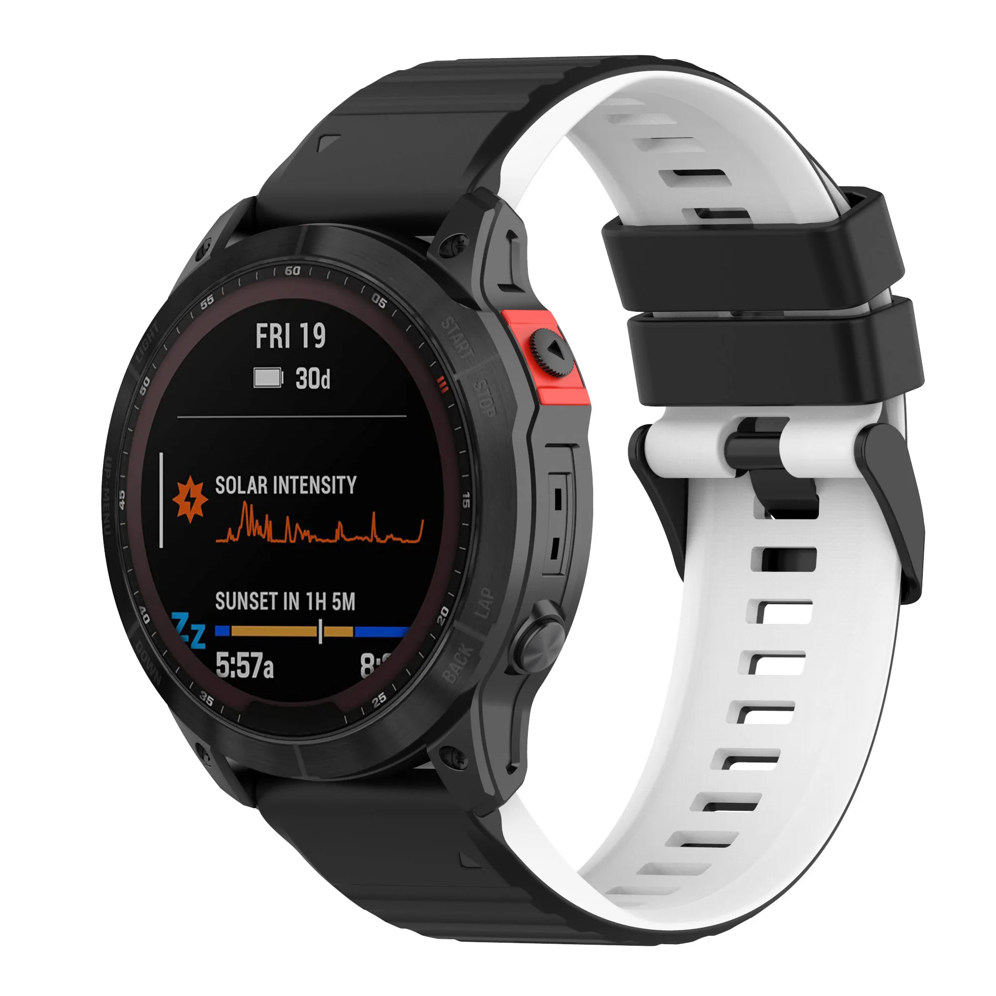 Силиконовый ремешок для наручных часов быстросъемный браслет 26 мм Garmin Fenix 7X 6X Pro 5X