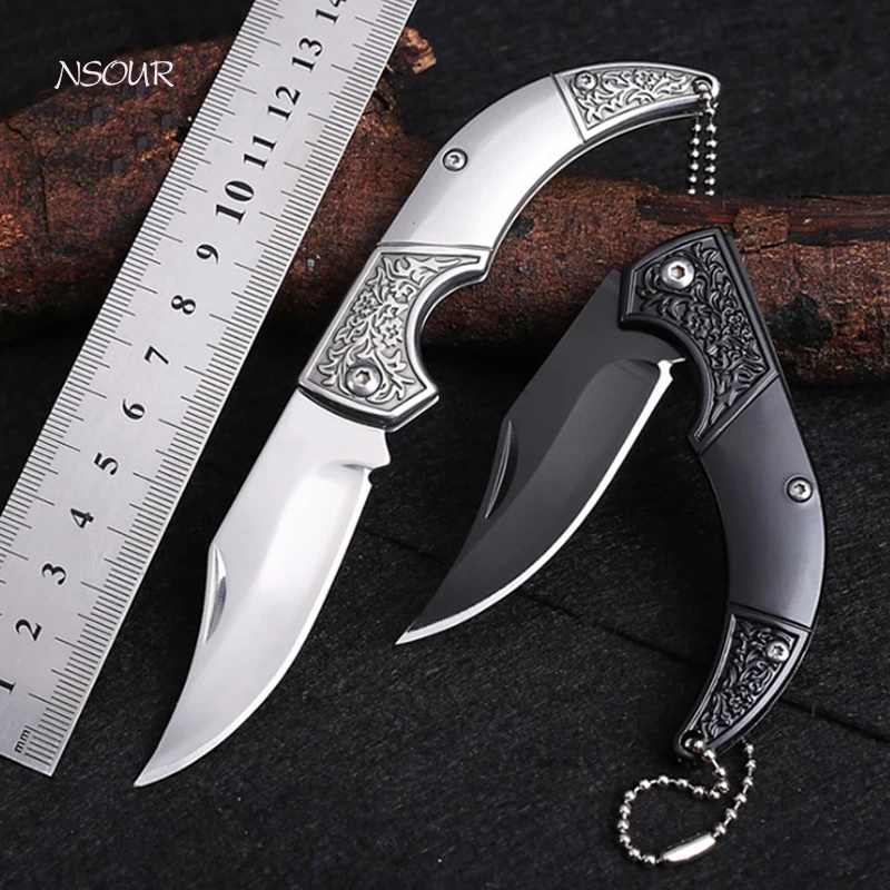 Folding Knife Tactical Survival Knife Hunting Camping EDC Multifunctional High Hardness Survival Outdoor Knife