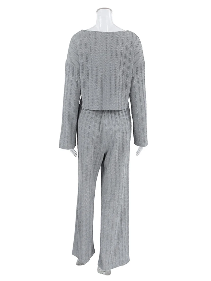 Marthaqiqi серые женские ночные рубашки костюм с круглым вырезом пижамы укороченный