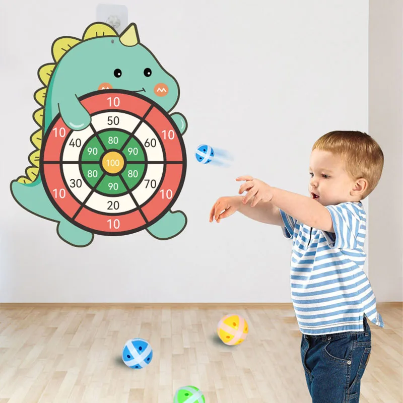 

Target Sticky Ball Dartboard Creative Throw Party Outdoor Sports Indoor Cloth Toy Educational Board Game for Children Basketball
