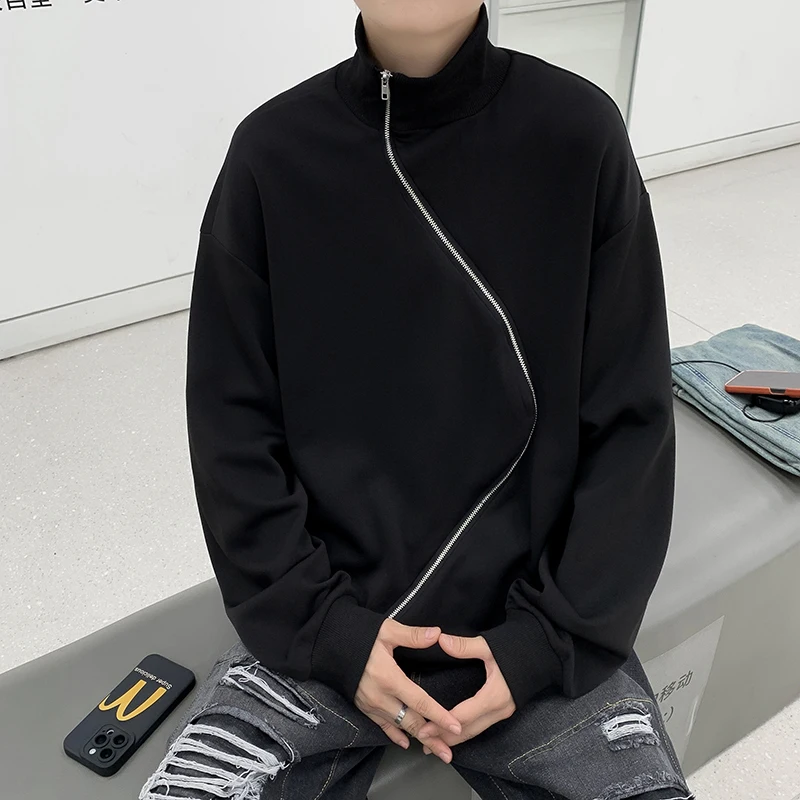 Мужская Асимметричная Толстовка с длинным рукавом