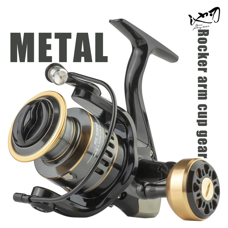 

LINNHUE Spinning Reel HP1000-7000 Metal EVA Grip Max Drag 10kg Reel Fishing Accessories Equipment For Fishing Reels