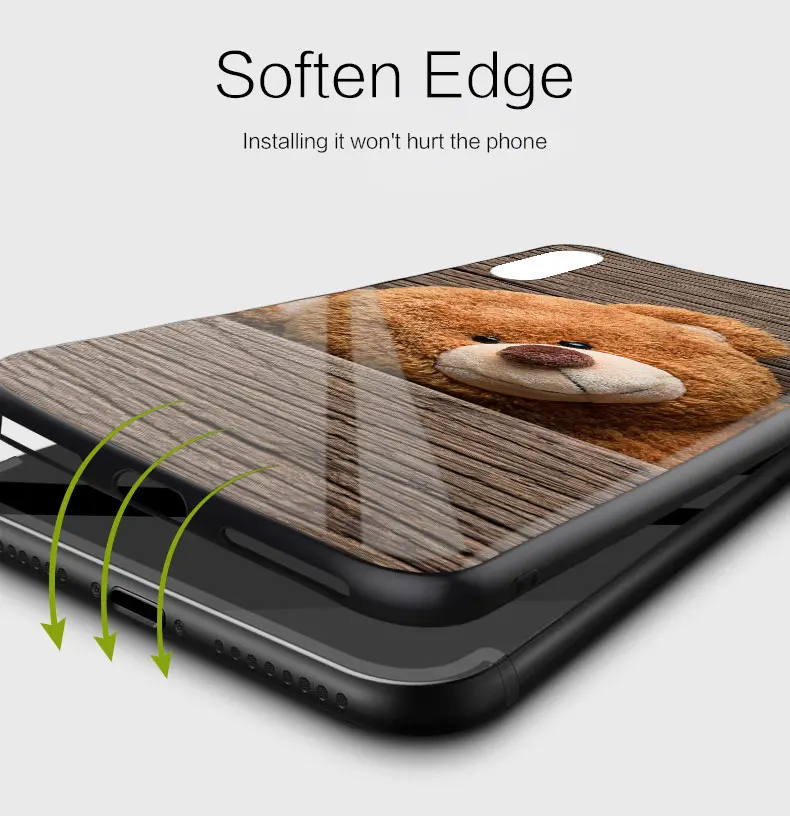 Задняя панель из черного стекла для Honor 50 30 20 10 Lite Pro 10i 20i 9a X9A 8a X8 8X X8A X7A силиконовый