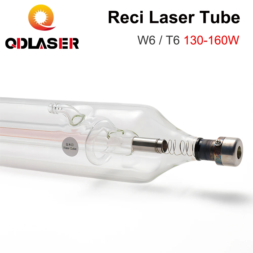 

QDLASER Reci W6/T6 130-160W CO2 Laser Tube Diameter 80mm/65mm For CO2 laser engraving and cutting machines S6 Z6