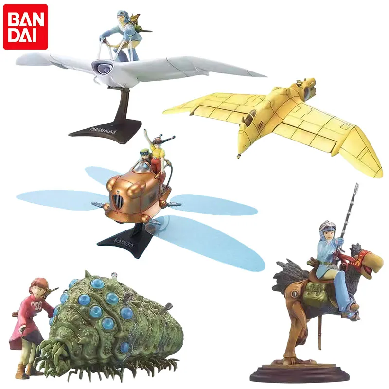 Фото Bandai Genuine Nausicaä of The Valley of The Wind Castle in The Sky, экшн-фигурка аниме, сборная игрушка для подарка, Коллекционная модель №1