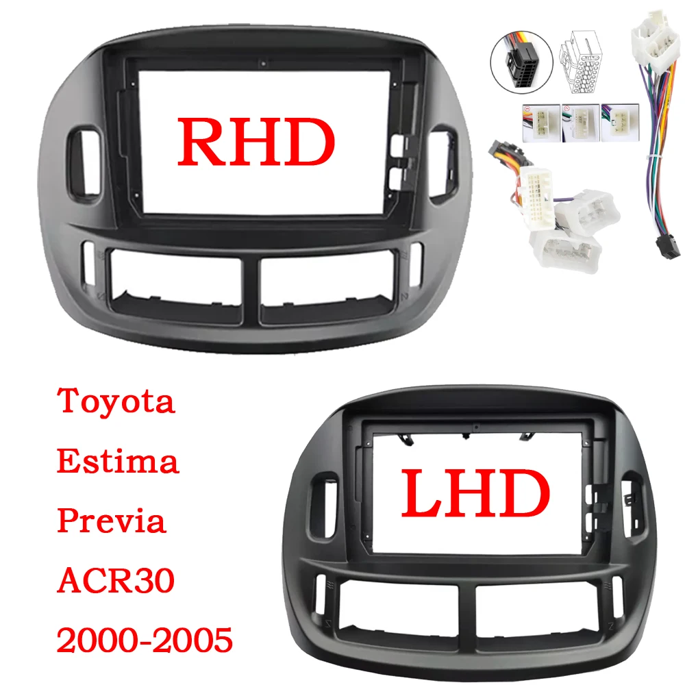 9 INHC автомобильный радиоприемник Fascia Для TOYOTA ESTIMA/ACR30 2000-2005 Автомобильная стерео