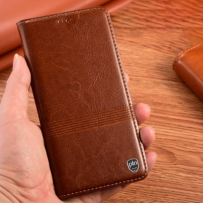 

Retro Genuine Leather Case for Huawei Honor 30i 30s 30 Pro Plus View 30 Pro Business Cowhide Phone Case Magnetic Flip Cover