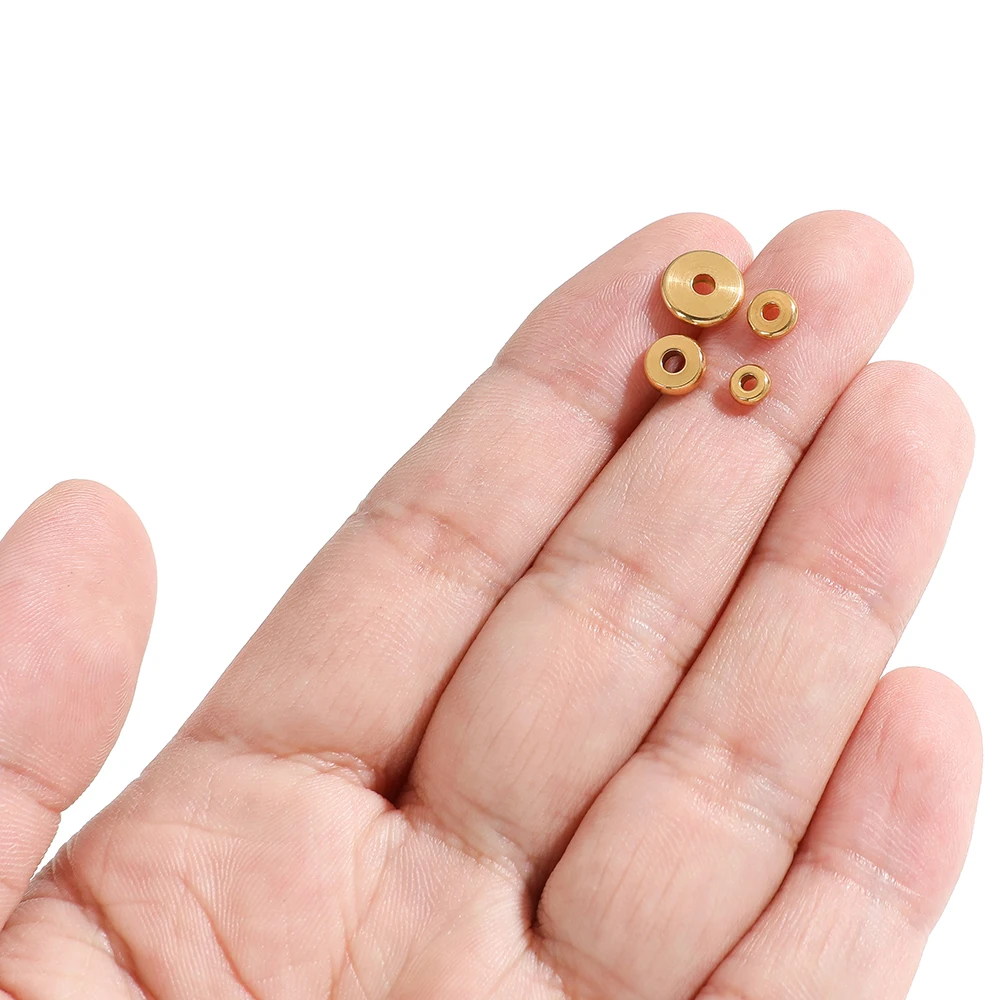 20 шт. 50 бусины из нержавеющей стали