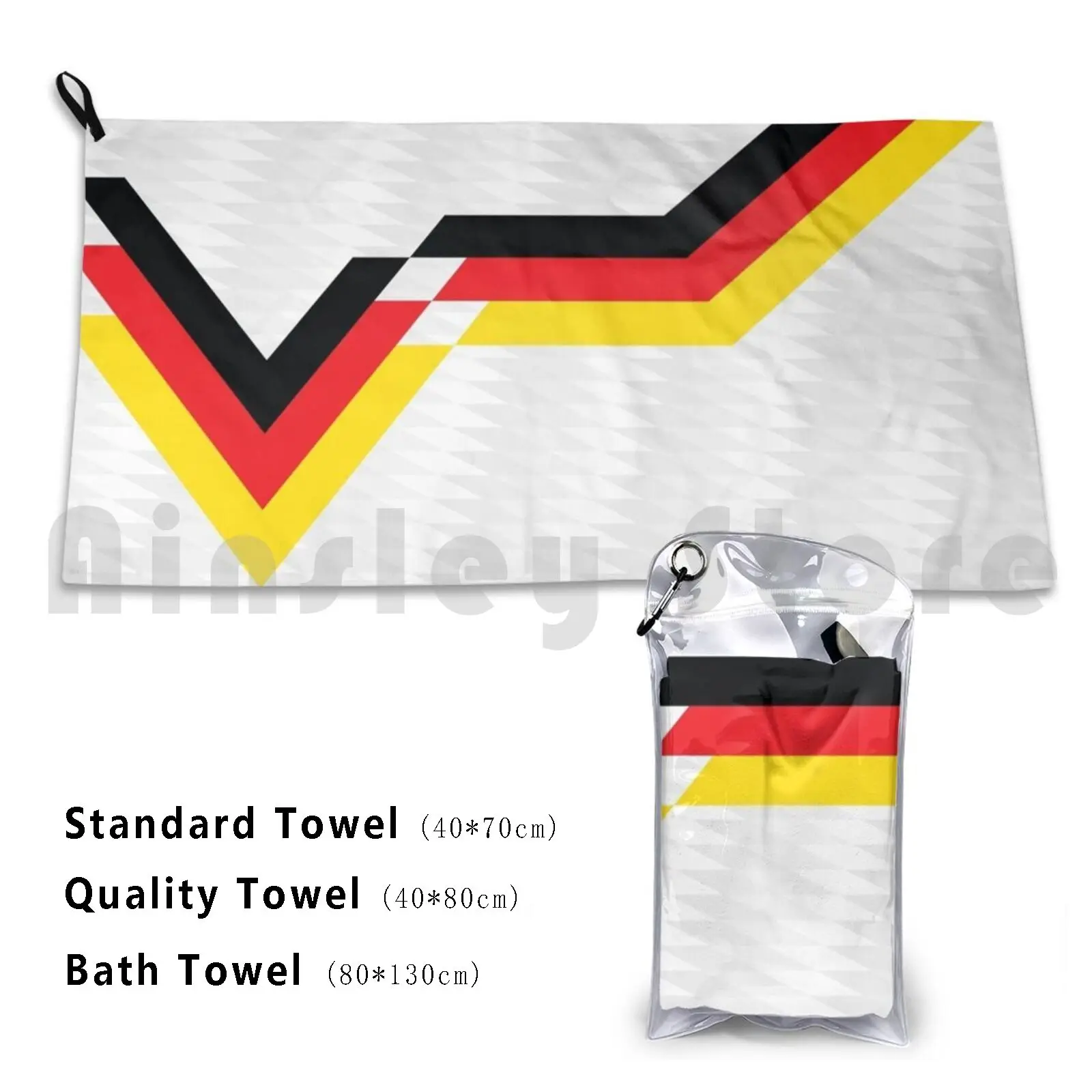 Немецкое банное полотенце, Пляжная Подушка, немецкое футбольное полотенце, геометрические гометрические полосы, черный, красный