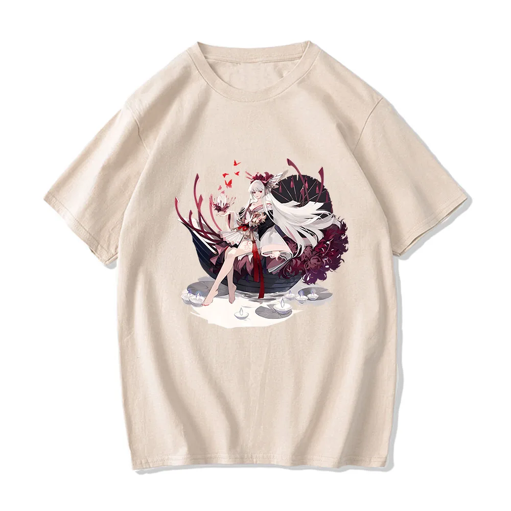 

Onmyoji Game Cartoon Printing T Shirts 100% Cotton Short Sleeve Summer Tee-shirt Casual Soft O-neck Mens Tshirts Comfortable