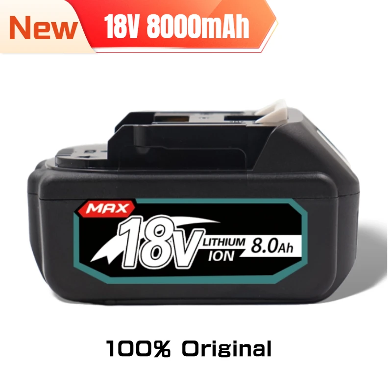 

Original for Makita 18V 8.0Ah Rechargeable Battery For Makita Power Tools with LED Li-ion Replacement LXT BL1860 1850 18v8000mAh