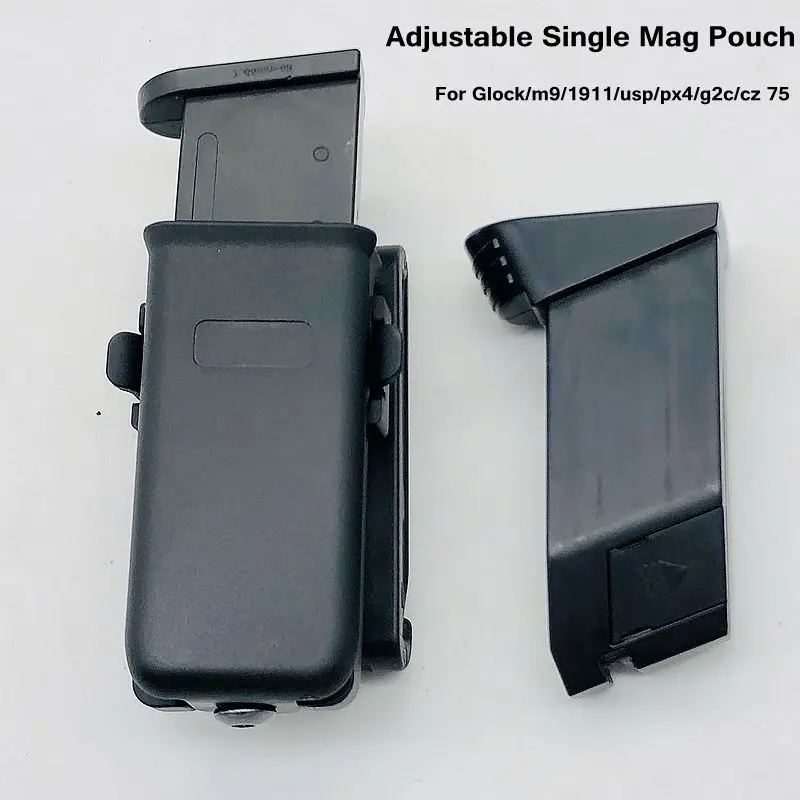 

Регулируемый Чехол для магазина, один магнитный чехол 9 мм для пистолета M9 M92 G2C P226 1911 CZ 75 GL17 USP PPK PP PX4 Mag, чехол