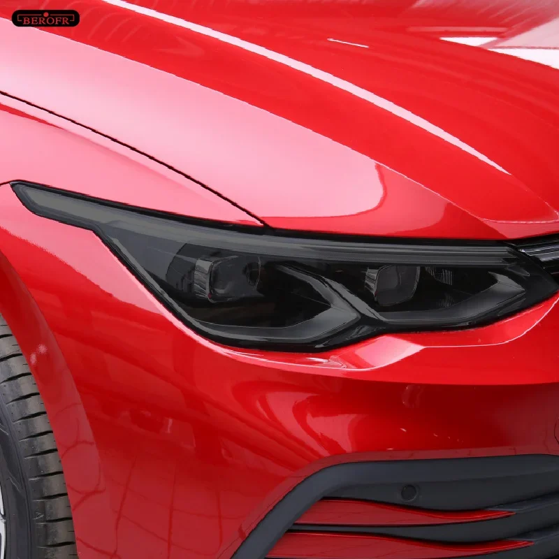 2 шт. Защитная затеняющая пленка для автомобильной фары дымчато-черная